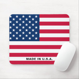 American Flag Mouse Pad Made in USA - Patriotic Mousepad
