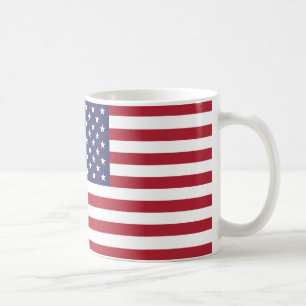 "American Flag Mug - Patriotic Stars and Stripes C