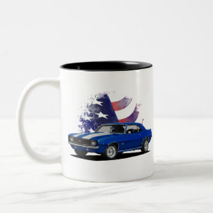 American Flag Muscle Zweifarbige Tasse