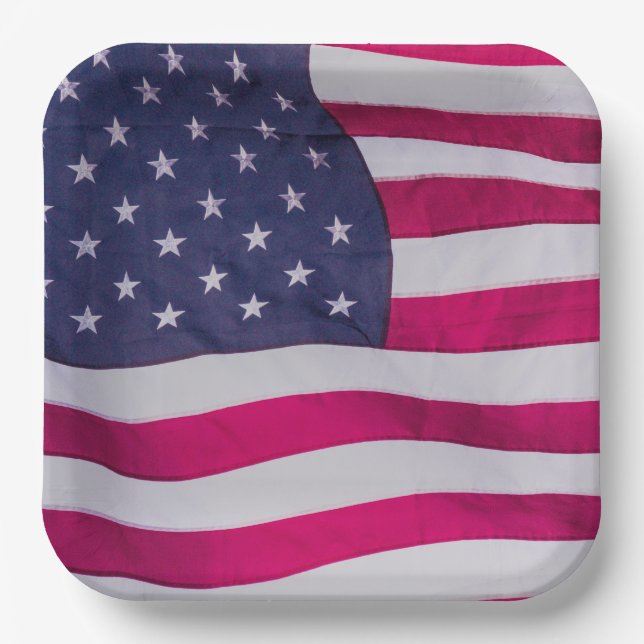 American Flag Pappteller (Vorderseite)
