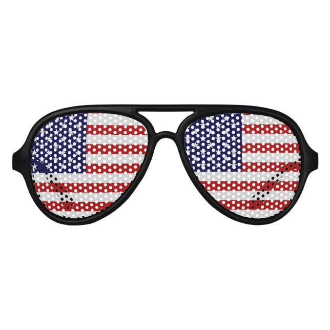 American Flag Party Shades Sunglasses Partybrille (Vorderseite)