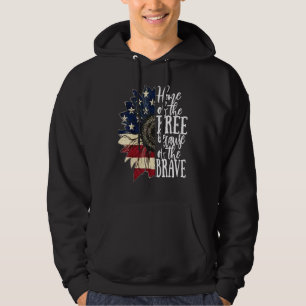 American Flag Patriot Zuhause der freien wegen Hoodie