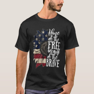 American Flag Patriot Zuhause der freien wegen T-Shirt