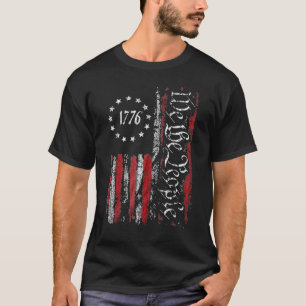American Flag Patriotic 1776 We T T-Shirt