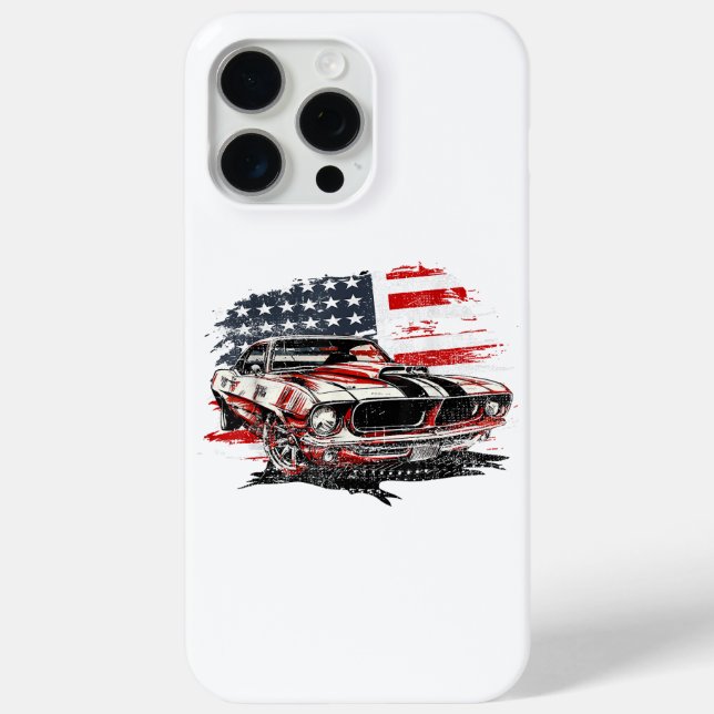 American Flag Patriotic Case-Mate iPhone Hülle (Rückseite)