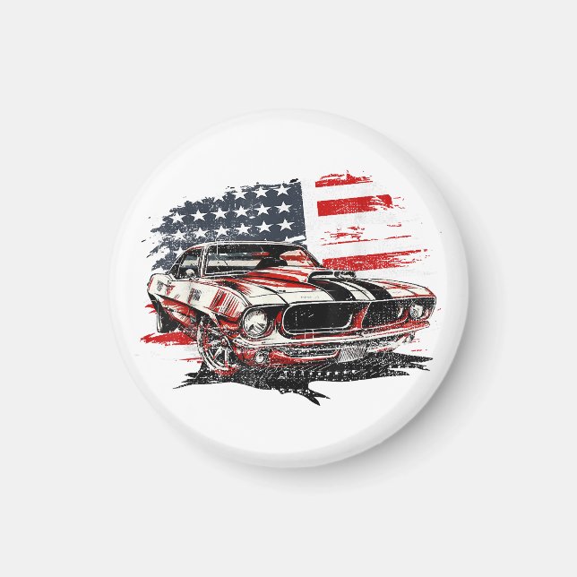 American Flag Patriotic Magnet (Vorne)