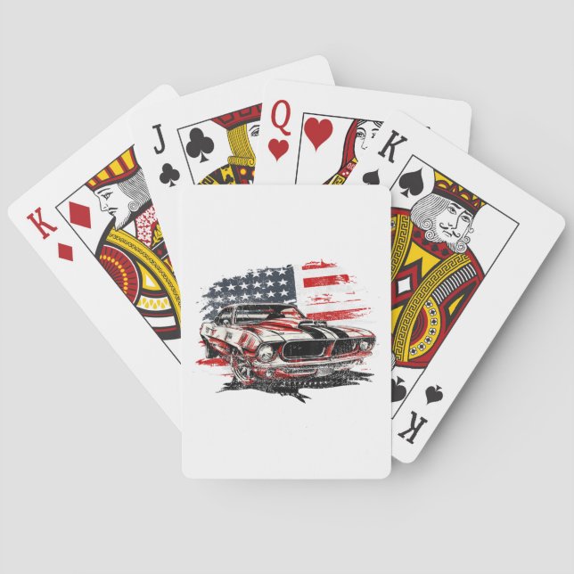 American Flag Patriotic Spielkarten (Rückseite)
