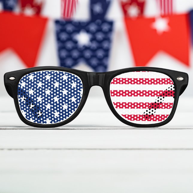 American Flag Patriotic US Flagge USA Sonnenbrille (patriotic usa american flag sunglasses)