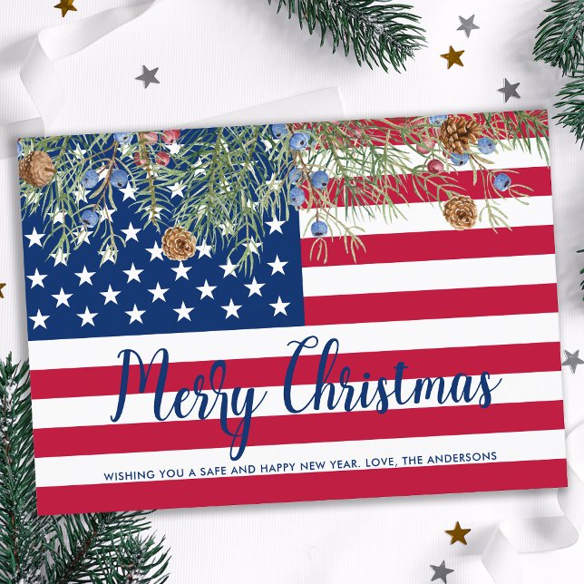 American Flag Patriotic USA Frohe Weihnachten (Von Creator hochgeladen)