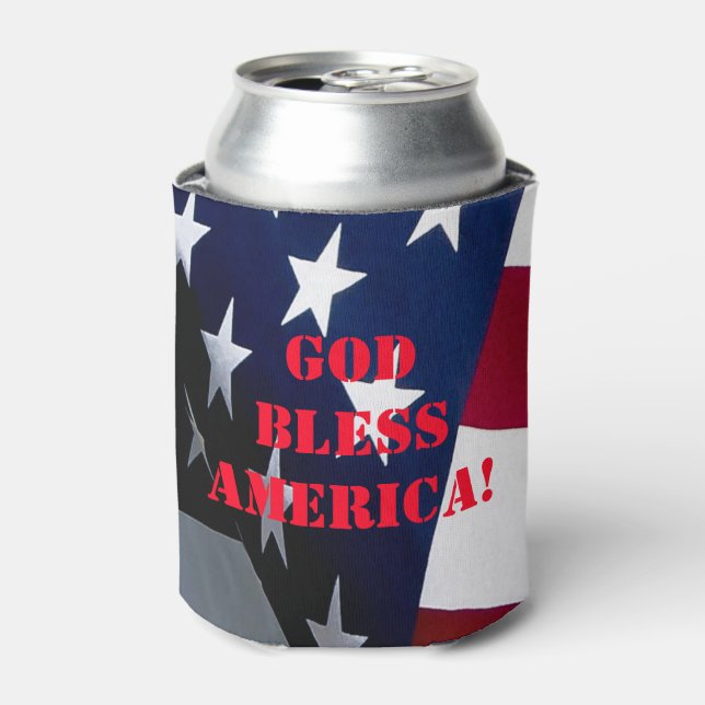 "American Flag" "patriotisches Geschenk" Dosenkühler (Kanne Vorderseite)