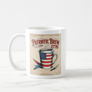 American Flag Pattern Coffee Cup - Patriotic Brew Kaffeetasse