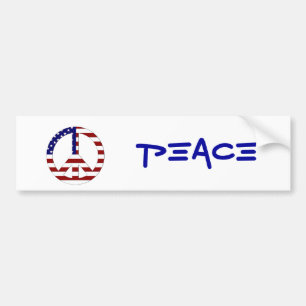 American Flag Peace (USA) Autoaufkleber