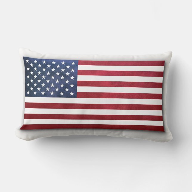 American Flag Pillow Lendenkissen (Vorderseite)
