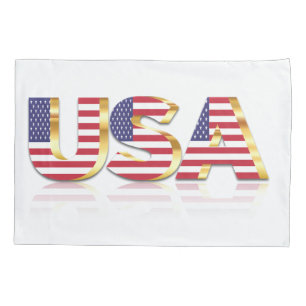 American Flag Pillow, USA Kissenbezug