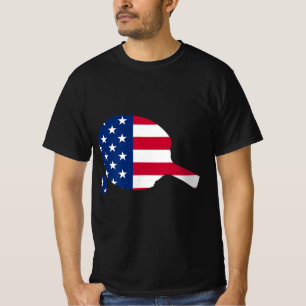 American Flag Ping Pong Tischtennis Player Equipm T-Shirt
