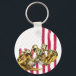 American Flag Piston Muscle Car 4 Schlüsselanhänger<br><div class="desc">A stylish keychain featuring a vintage classic car design. A perfect accessory for car lovers and collectors. Great for everyday use or as a small and thoughtful gift for classic car enthusiasts.</div>