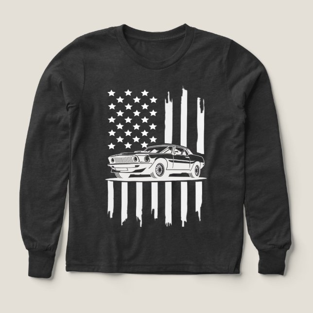 American Flag Piston Svg, Muscle Car Svg  (Design Vorderseite)