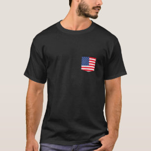 American Flag Pocket Patriotic 4. Juli USA Vet T-Shirt