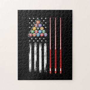 American Flag Pool Player