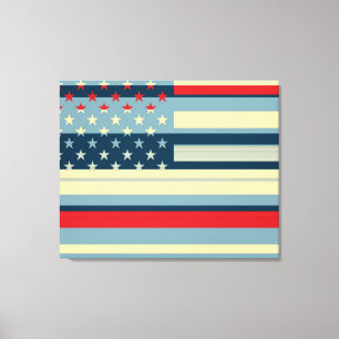 American Flag Pop Art 2 Leinwanddruck