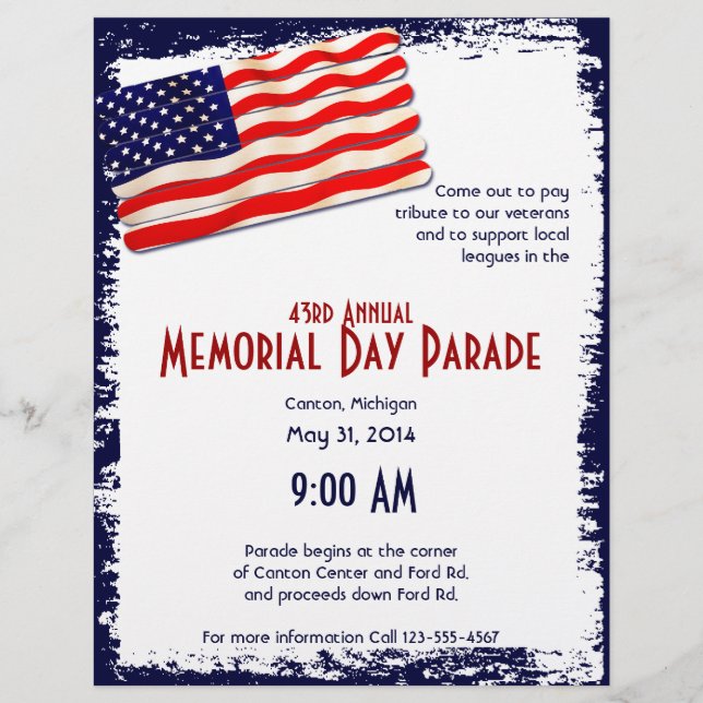 American Flag Popsitick Folkart Flyer (Vorne)