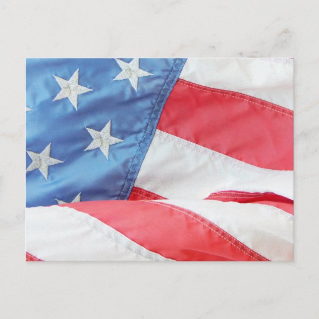 American Flag Post Card Postkarte (Vorderseite)
