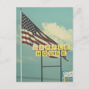 American Flag Post Card Postkarte