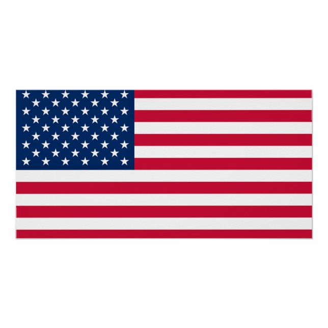 American Flag Poster USA - Patriotique (Devant)