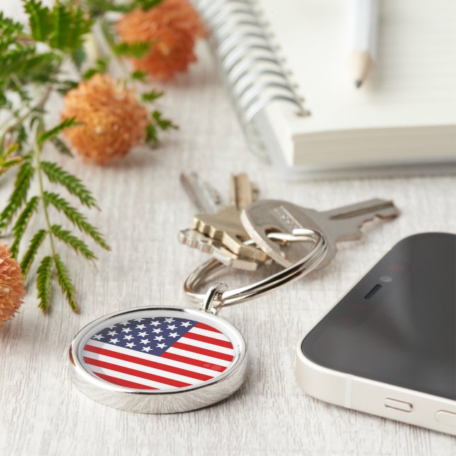 American FLAG PRIDE Key Ring Schlüsselanhänger (Seite)