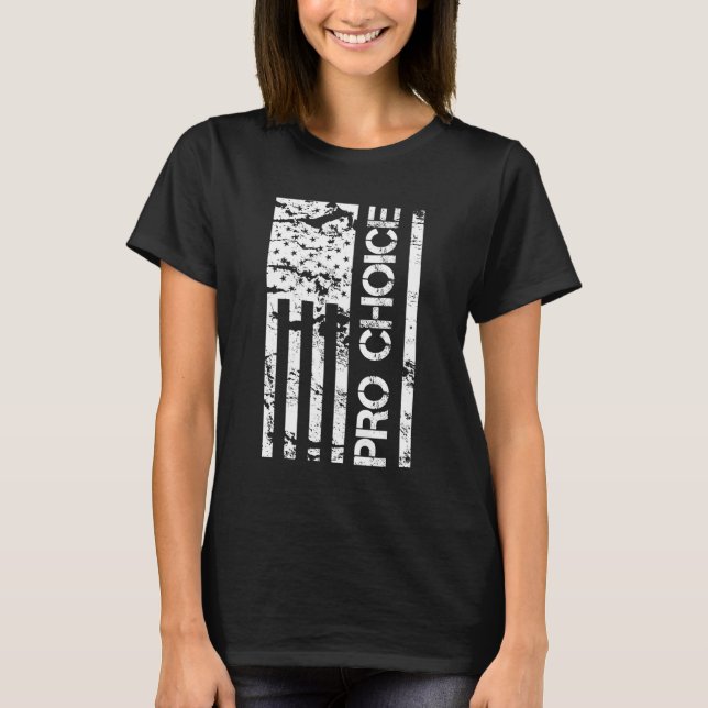 American Flag Pro Choice T-Shirt (Vorderseite)
