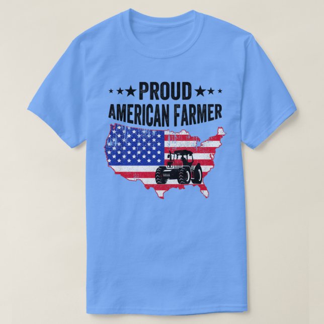 American Flag Proof American Bauer Bauern Market T-Shirt (Design vorne)