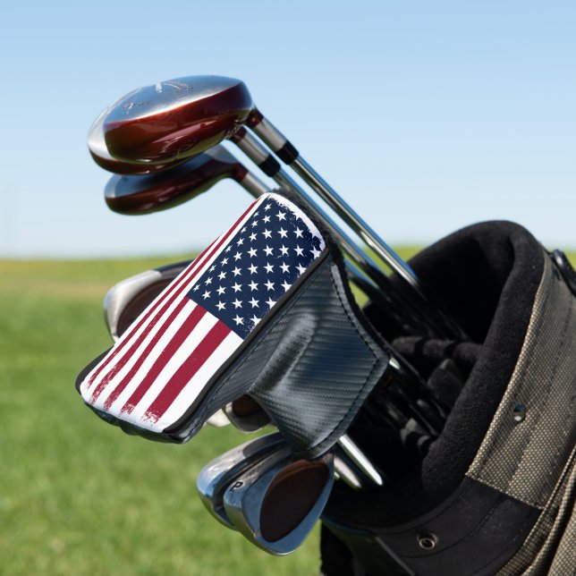 American Flag Putter Golf Head Cover Golf Headcover (In Situ)