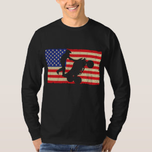 American Flag Quad ATV Radfahrer Cooler Dis T-Shirt