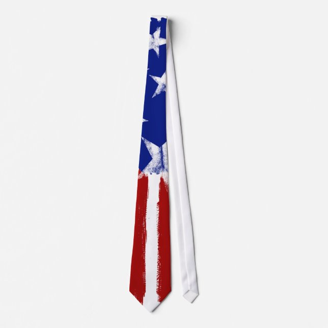 American Flag Red White Blue Krawatte Stars Streif (Vorderseite)