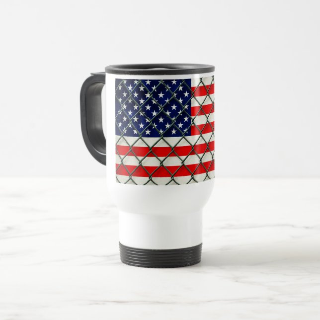 American Flag Reise  Reisebecher (Vorderseite Links)