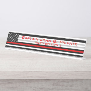 American Flag Schreibtischnamensplakette
