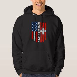 American Flag Schweiz Beste Ehefrau je Fami Hoodie