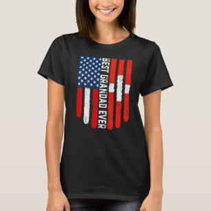 American Flag Schweiz Flag Best Grandad je F T-Shirt