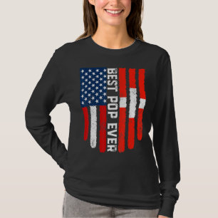 American Flag Schweiz Flaggen Bester Pop je Famili T-Shirt