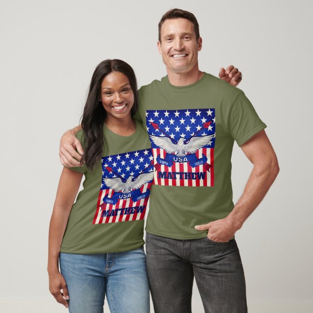 American Flag Semper Fi T-Shirt (Unisex)
