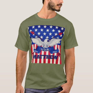 American Flag Semper Fi T - Shirt
