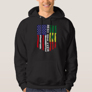 American Flag & Senegal Flag Bester Vater je Famil Hoodie