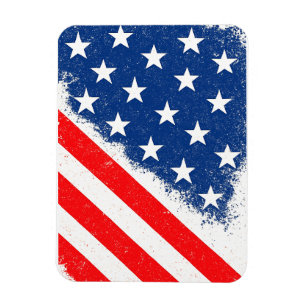 American Flag Shirt USA Patriotic Star Streifen Magnet
