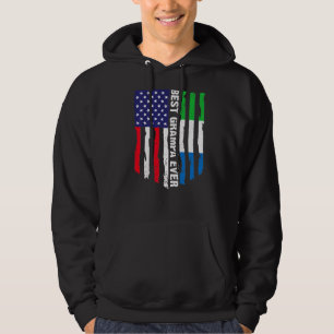 American Flag Sierra Leone Flag Beste Grampie je F Hoodie