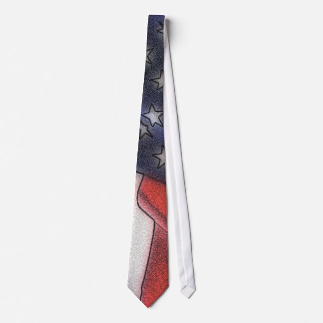 American Flag Sketch Krawatte (Vorderseite)