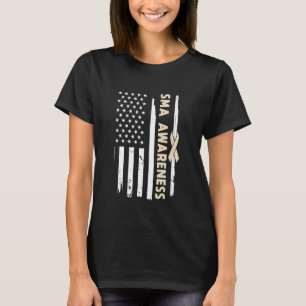 American Flag SMA Awareness USA T-Shirt