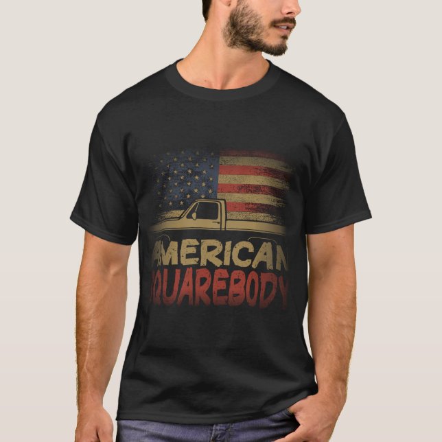 American Flag Square Body - American Squarebody Tr T-Shirt (Vorderseite)