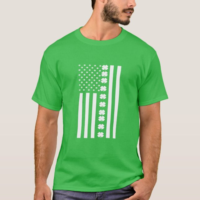American Flag St Pattys Day St Patricks Day 2022 A T-Shirt (Vorderseite)