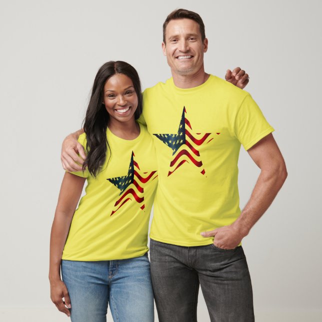 American Flag Star T-Shirt (Unisex)