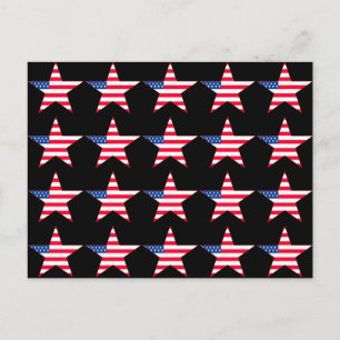 American Flag Stars Postkarte